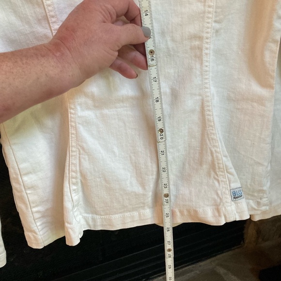 BLU JEANIOUS White denim jacket-new condition - Picture 7 of 7